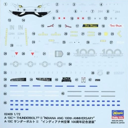 Hasegawa 1/72 A-10C THUNDERBOLTS II 100th ANNIVERSARY SPECIAL MARKING