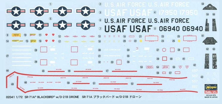 Hasegawa 1/72 SR-71A Blackbird with D-21B Drone