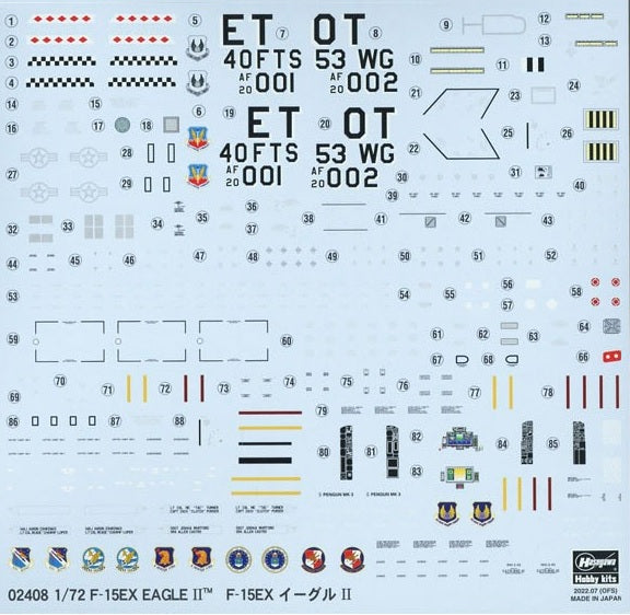 Hasegawa 1-72 F-15EX EAGLE II