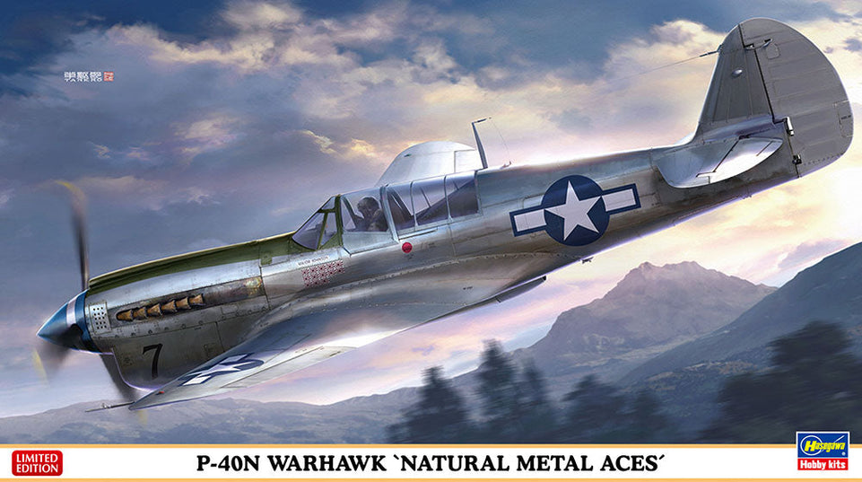 1/48 U.S. P40N Warhawk "Natural Metal Aces" by Hasegawa