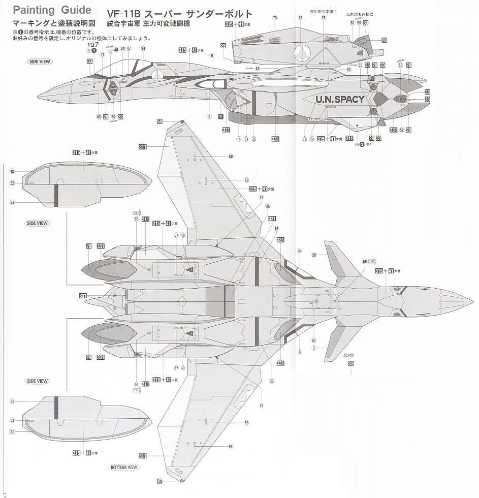 Hasegawa MC11 “MACROSS PLUS” 1/72 YF-11B Super Thunderbolt