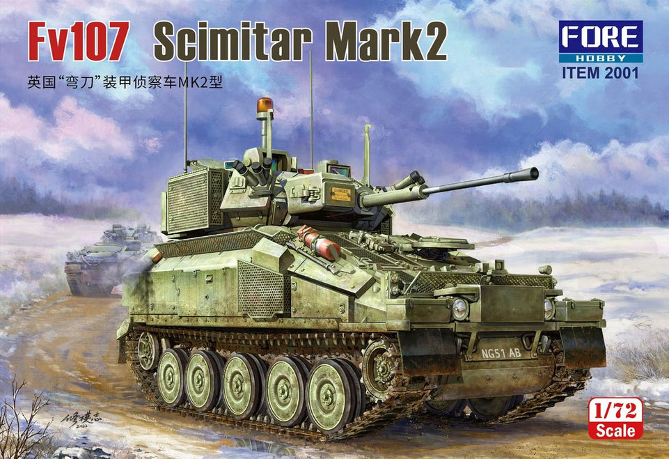 1/72 Scimitar Mk2 CVR (T) Light Tank by ForeArt Hobby