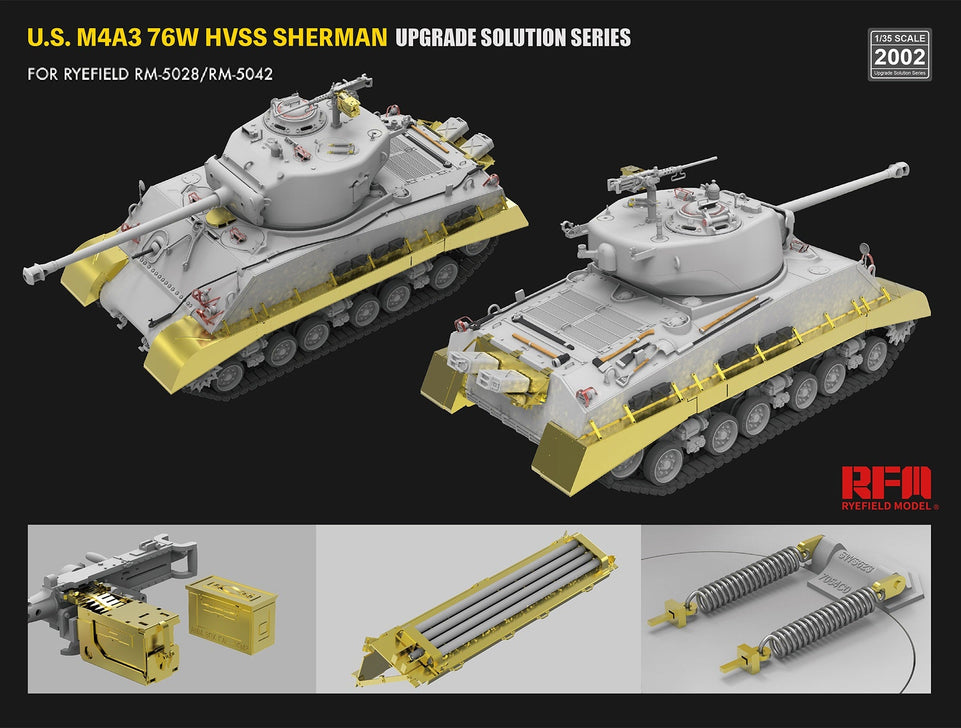 1/35 Up Grade Solution Series - U.S. M4A3 76W HVSS SHERMAN