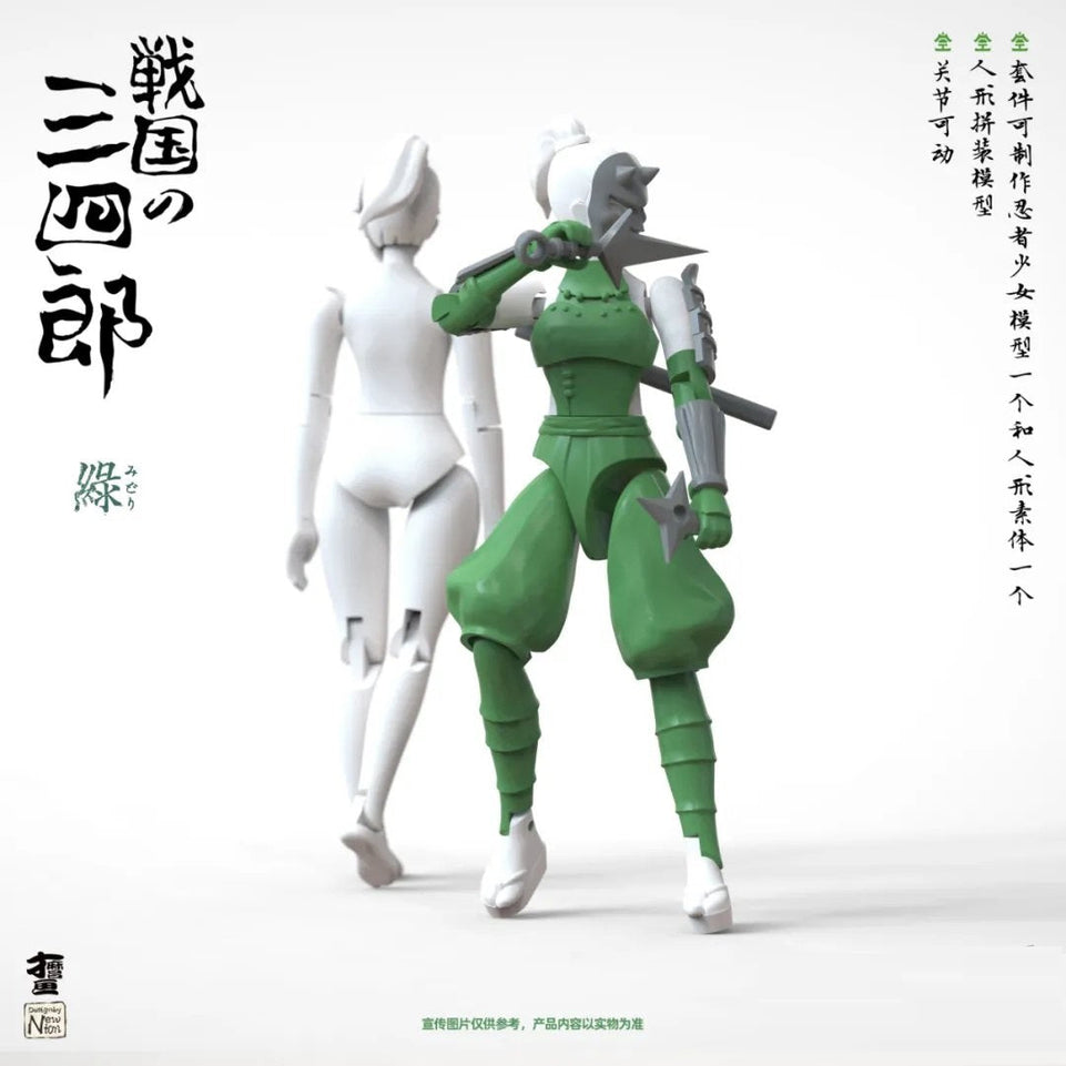 1/24 SANNSHIROU FROM THE SENGOKU - NINJA GIRL MIDORI / PRIME BODY (POSEABLE FIGURE)