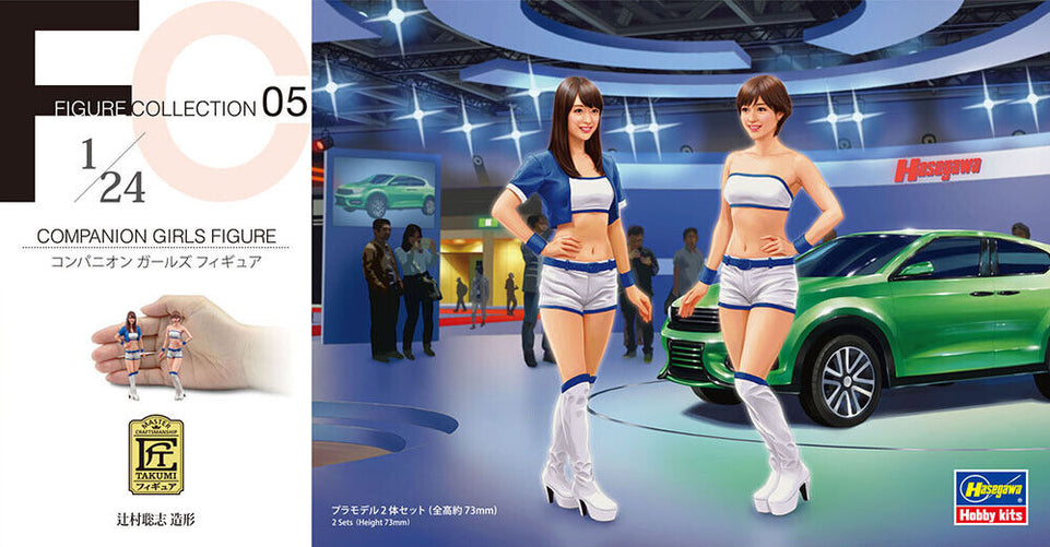 1/24 COMPANION GIRLS (AUTO SHOW) - 2 GIRLS FIGURES SET BY HASEGAWA 29105