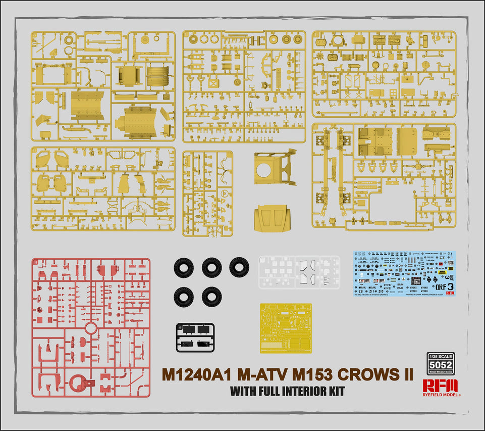 Rye Field RM5052 1/35 M1240A1 M-ATV M153 CROWS II w/ Full Interior