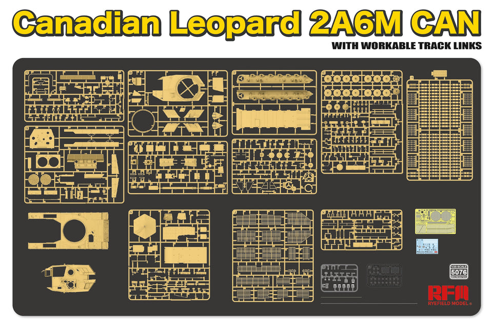 1/35 Canadian Leopard 2A6M CAN - Moveable Suspension and Tracks
