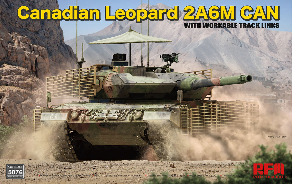 1/35 Canadian Leopard 2A6M CAN - Moveable Suspension and Tracks