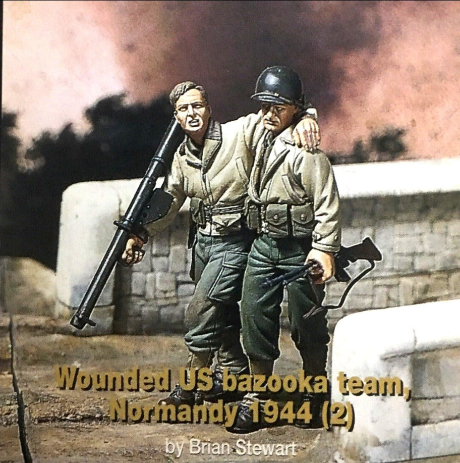 1/35 WOUNDED U.S. BAZOOKA TEAM - NORMANDY 1944 RESIN FIGURES BY JAGUAR MODELS 63108