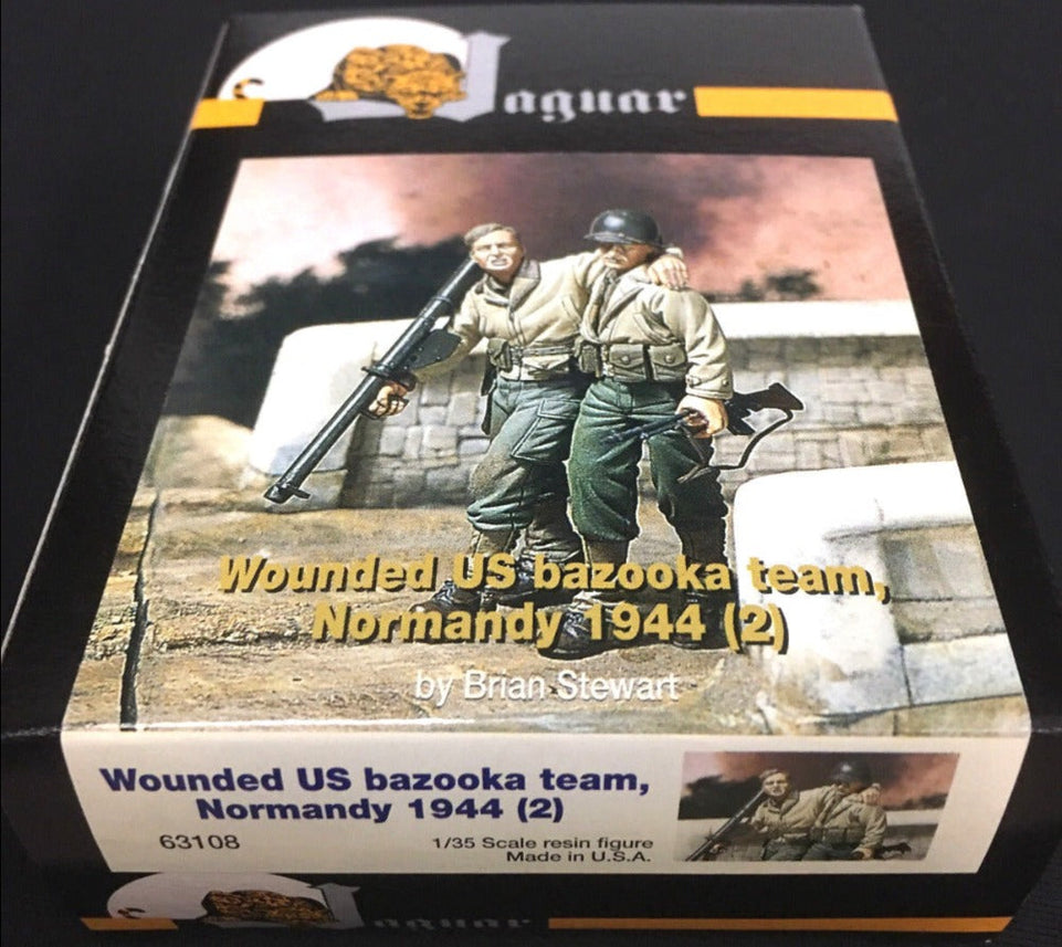 1/35 WOUNDED U.S. BAZOOKA TEAM - NORMANDY 1944 RESIN FIGURES BY JAGUAR MODELS 63108