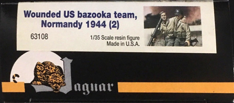 1/35 WOUNDED U.S. BAZOOKA TEAM - NORMANDY 1944 RESIN FIGURES BY JAGUAR MODELS 63108