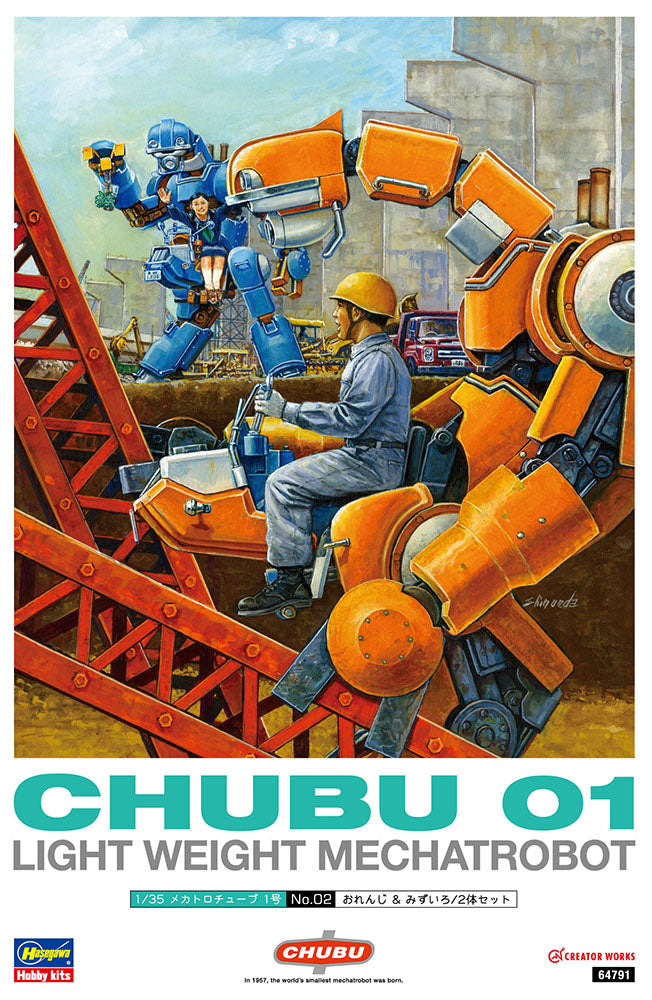 1/35 MechatroWeGo No.02 CHUBU 01 (2 KITS) by HASEGAWA