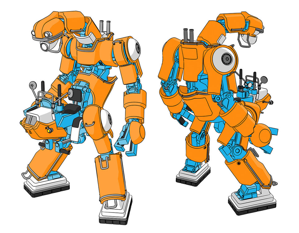 1/35 MechatroWeGo No.02 CHUBU 01 (2 KITS) by HASEGAWA