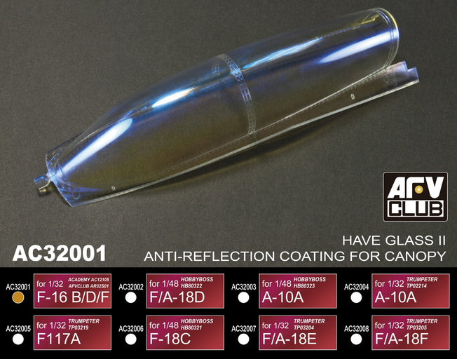 1/32 F-16B/D/F CANOPY FOR AC12105