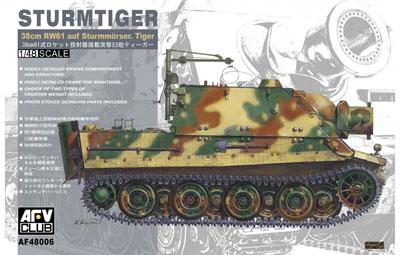1/48 38CM RW61 auf STURMMORSER TIGER