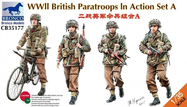 1/35 WWII BRITISH PARATROOPS IN ACTION SET A