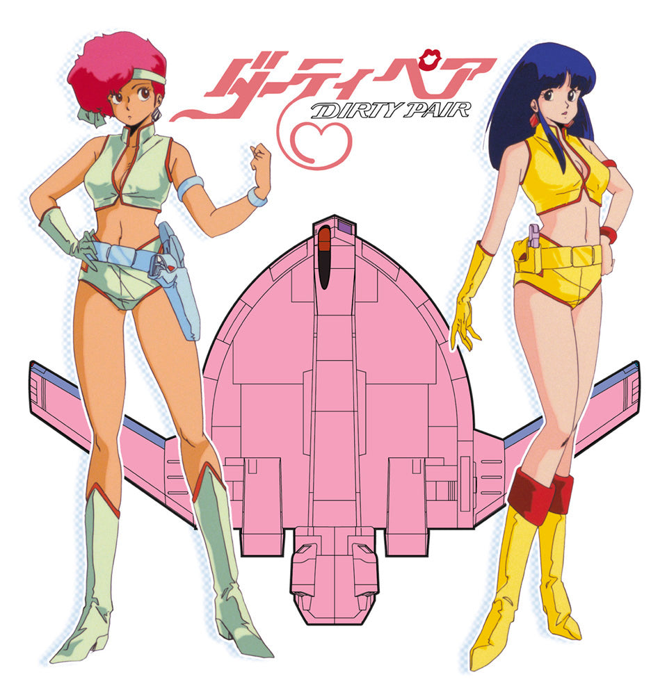 Hasegawa  #64524  1/20 KEI & YURI “Dirty Pair” w/ 1/300 Lovely Angel