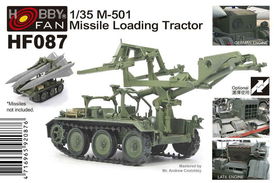 HOBBY FAN 1/35 M-501 MISSILE LOADING TRACTOR (MISSILE NOT INCLUDED)