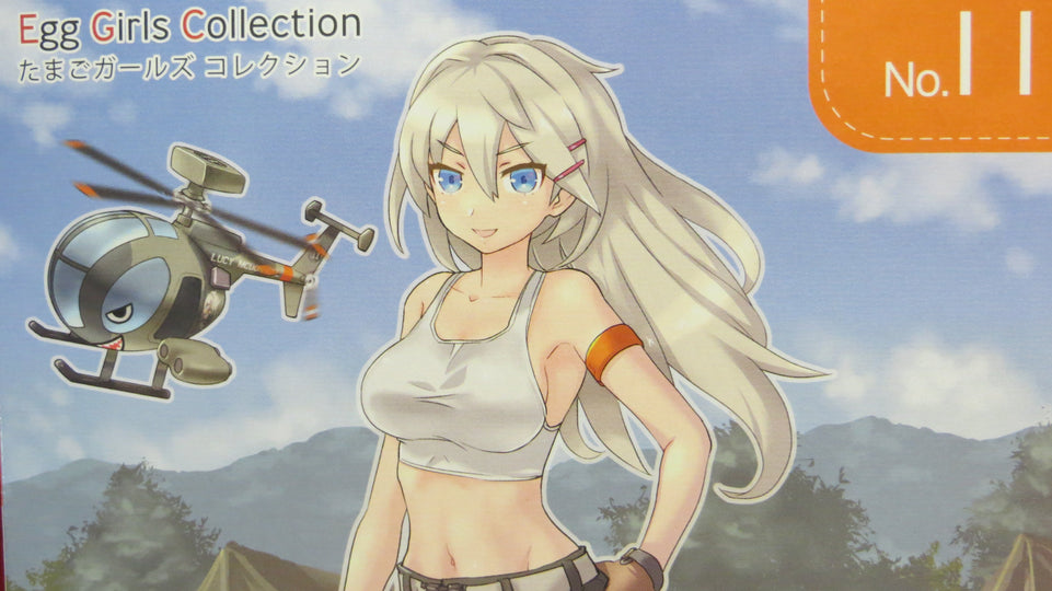Egg Girls Collection No.11 "Lucy McDonnell" (ARMY) & Egg MD500 Model Kit by HASEGAWA