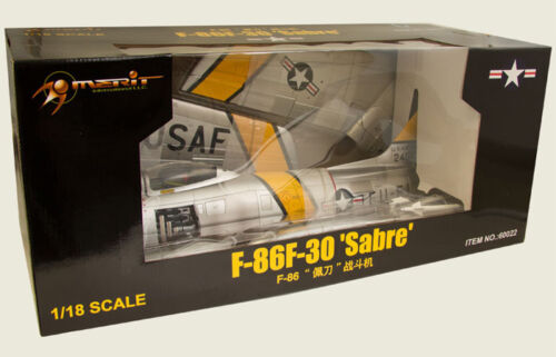 1/18 USAF F-86F Sabre Jet, MAJ J. Jabara 1953 by JS International HK 60022 - Prebuilt & Prepainted Diecast Plane