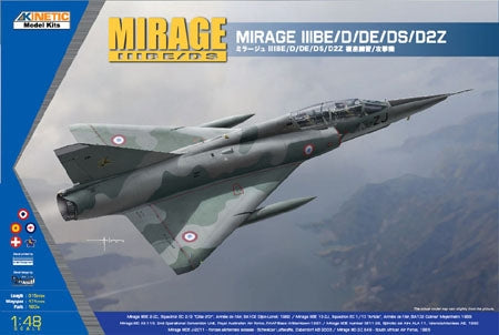 1/48 Mirage III BE/D/DE/DS/D2Z KINETIC K48054