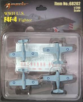 1/200 BF4F-4 - 4 "BUILT & PAINTED" PLANES BLISTER CARD SET