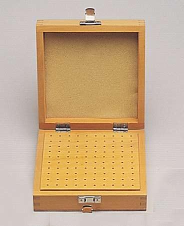 100 HOLE WOOD STORAGE BOX.5-1/2 X 5-1/2 (NOV12 SHIPMENT)