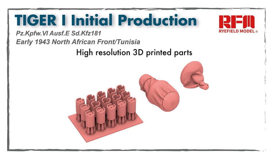 Rye Field RM5001U 1/35 Tiger I Pz.Kpfw.VI Ausf.E Sd.Kfz.181 w/ Moveable Tracks