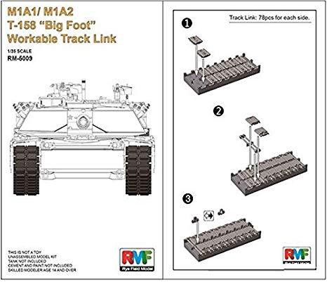 1/35 WORKABLE TRACK LINKS FOR M1A1/M1A2 T-158