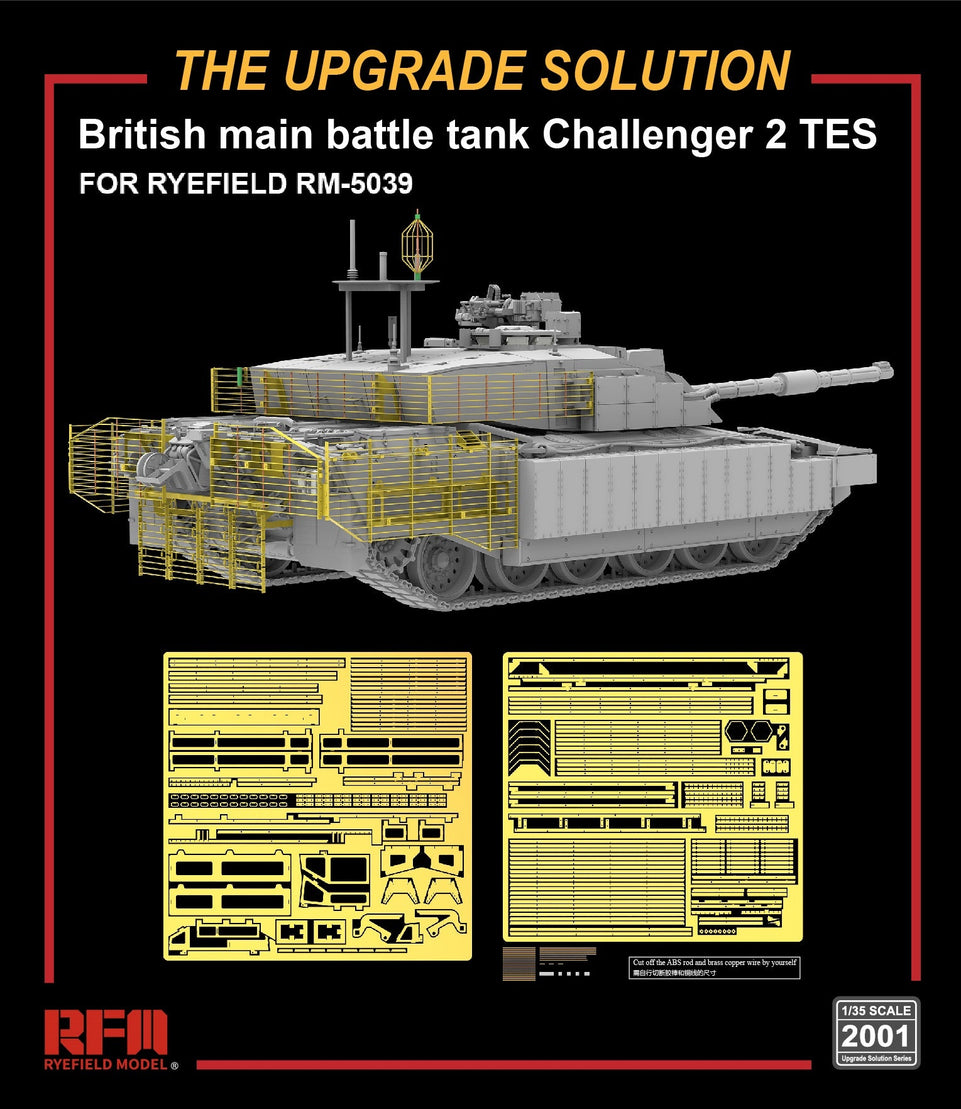 RFM-RM2001 The Upgrade Solution for 1/35 British Main Battle Tank Challenger 2 TES