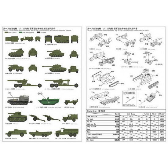 1/350 R.O.C. LCT MK.6 and LANDING VEHICLE SET - AFV CLUB SE735S02