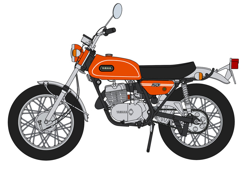 Hasegawa HAS-52329 (SP529)1/10 Yamaha Trail DT250 "Mandarin Orange"