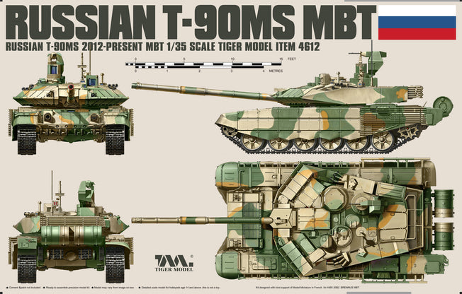 1/35 RUSSIAN T-90MS MBT BY TIGER MODELS 4612