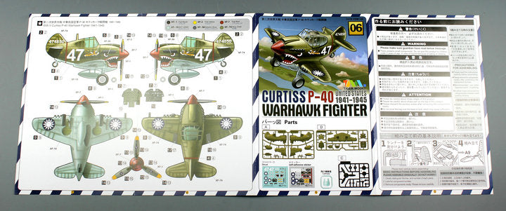 EGG PLANE - WWII U.S. P-40 WARHAWK (TIGER MODEL) TIGER MODELS TM106