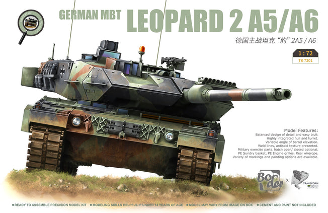 1/72 Scale German MBT Leopard 2 A5/A6 by Border Model
