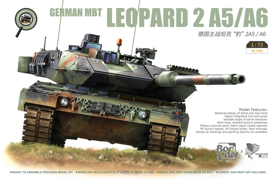 1/72 Scale German MBT Leopard 2 A5/A6 by Border Model