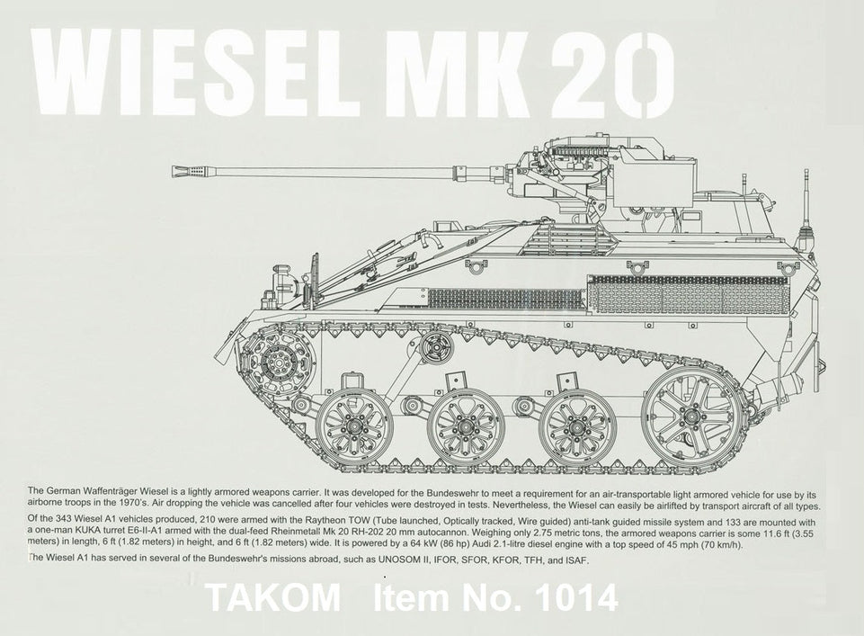 1/16 Takom Wiesel MK20 and Crew Figure