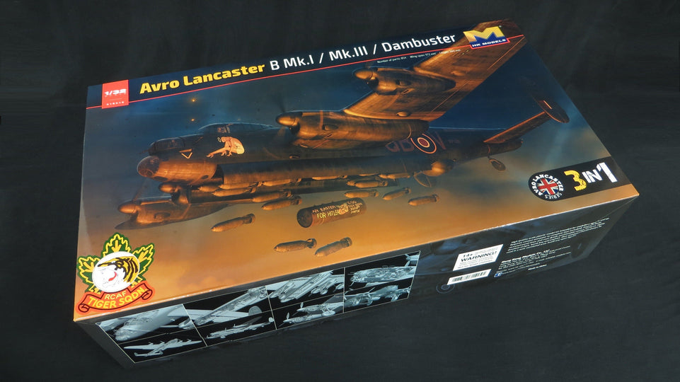 1/32 AVRO Lancaster RCAF w/ H2-S Rader/Bomber/Dambuster 3-in-1 kit by Hong Kong Model