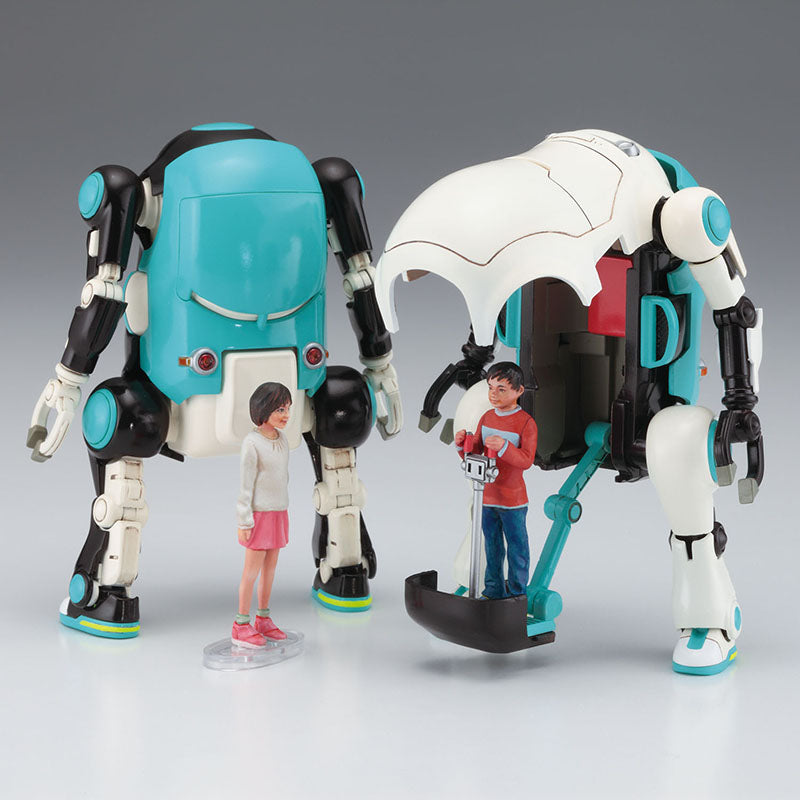 MechatroWeGo No.2 CHUBU 2 Mechatronics (Milk & Cacao) & 2 figures Set By HASEGAWA
