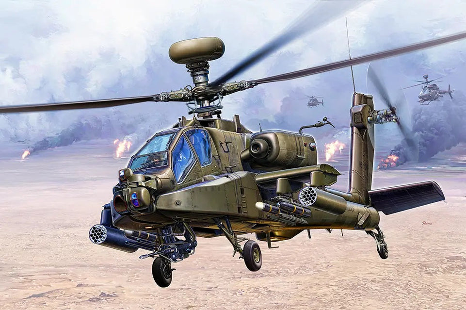 1/35 AH-64D Apache Longbow Attack Helicopter by Meng Model