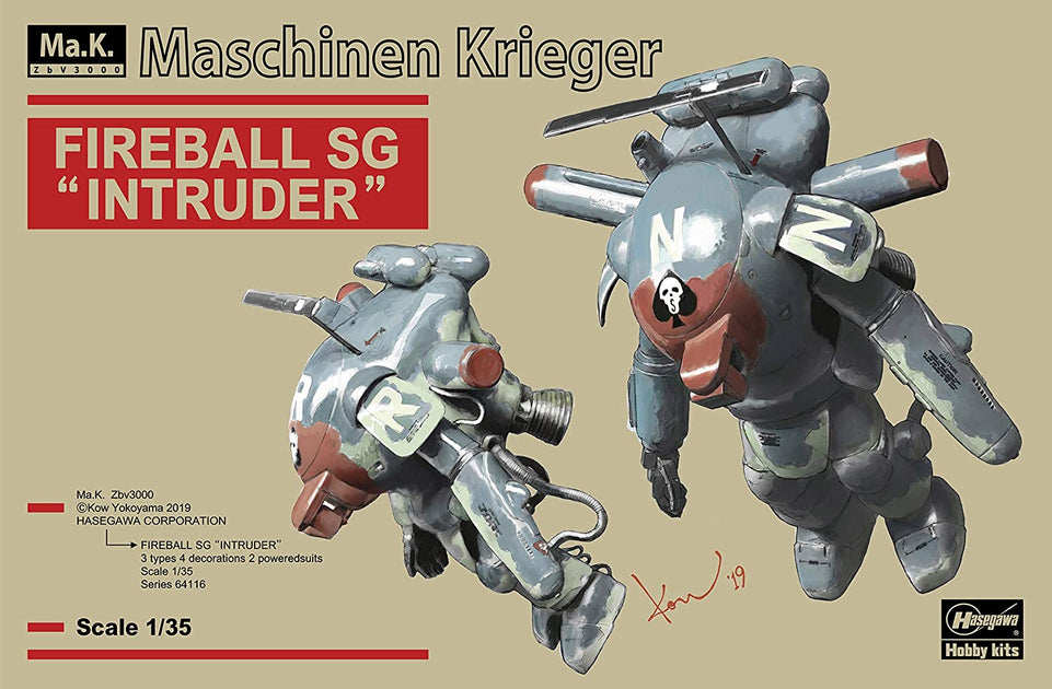 1/35 MACHINEN KRIEGER FIREBALL SG INTRUDER HASEGAWA