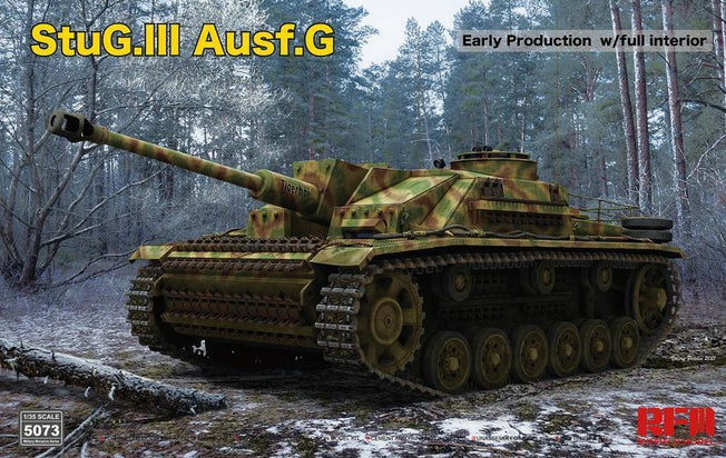 1/35 STUG. III AUSF.G EARLY w/ FULL INTERIOR & WORKABLE TRACK RM5073