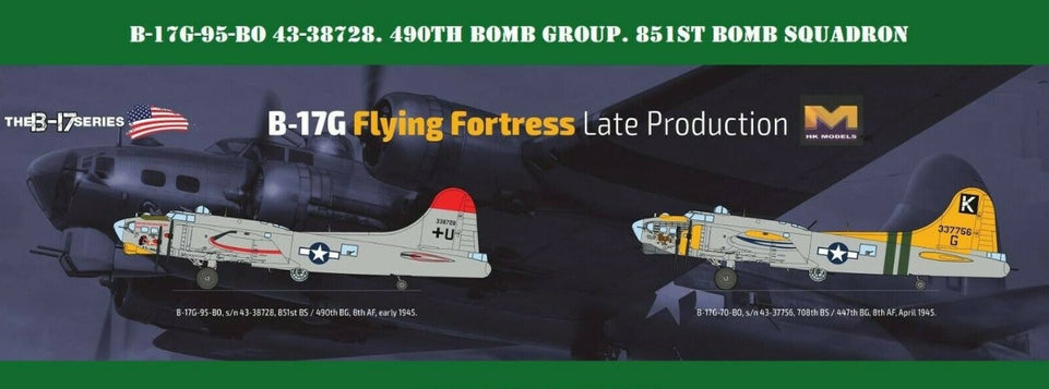 1/32 B-17G FLYING FORTRESS LATE VERSION by HONG KONG MODEL #01E030