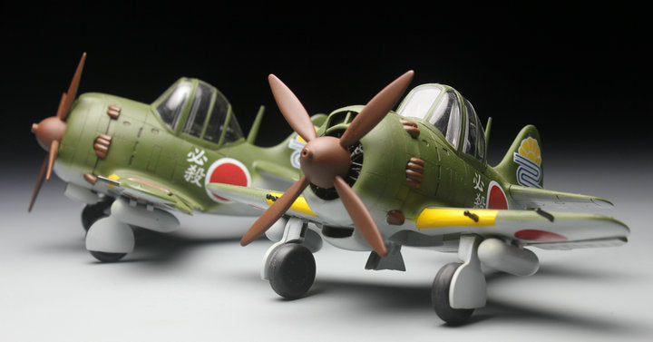 QT NAKAJIMA KI84 FIGHTER AND PILOT (KITTY PILOT) TIGER MODELS