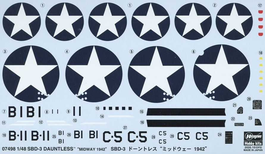1/48 SBD-3 Dauntless Dive Bomber, "Dick Best" at Battle of Midway 1942 by Hasegawa