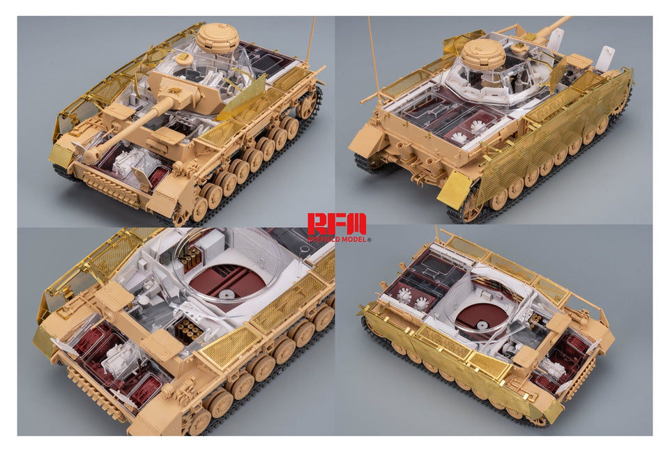 1/35 Sd.kfz.161/2 Panzer IV Ausf.J Sd.Kfz.161/2 (Last Production) with Full Interior by RyeField Models