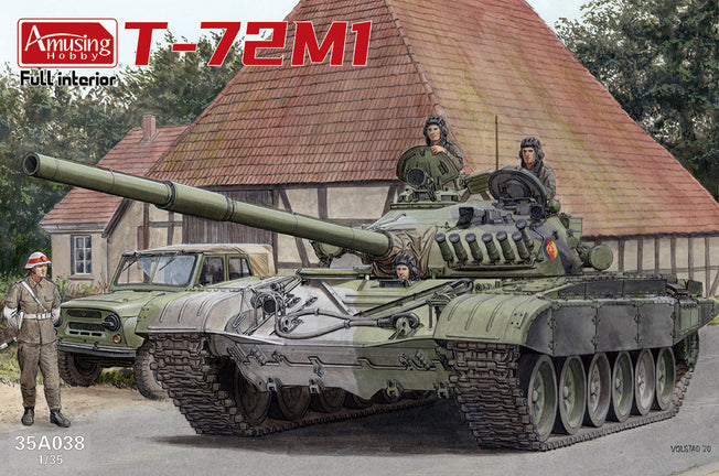 Amusing Hobby 35A038 1/35 Russian T-72M1 MBT w/ Full Interior & Movable Tracks