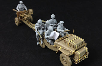 1/35 BRITISH 6 PDR ANTI-TANK GUN (AIRBORNE) w/1/4 TON TRUCK BRONCO MODELS CB35170