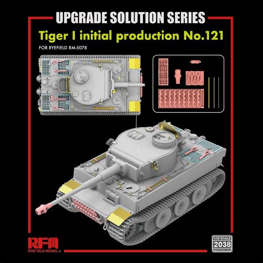 1/35 UPGRADE SET FOR RM5078 TIGER I INITIAL PRODUCTION NO 121 RM2038