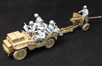 1/35 BRITISH 6 PDR ANTI-TANK GUN (AIRBORNE) w/1/4 TON TRUCK BRONCO MODELS CB35170